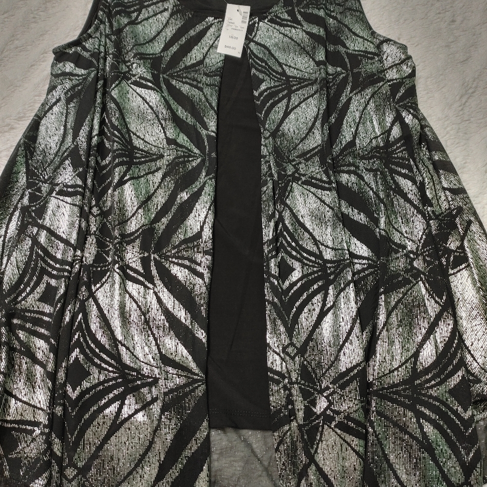 Sleeveless dressy evening blouse